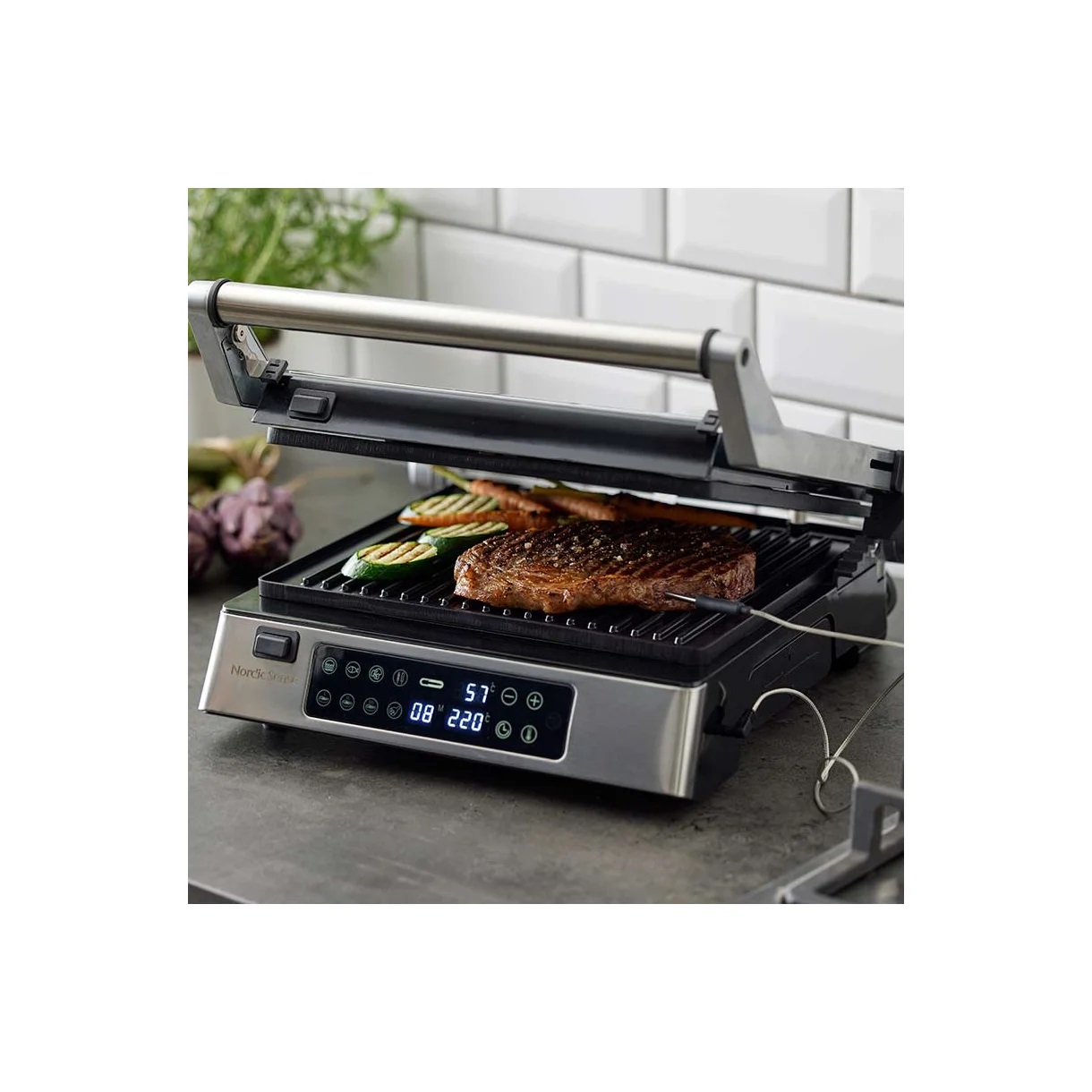 

Nordic Sense Paninigrill 2000 watt med LED og touc
